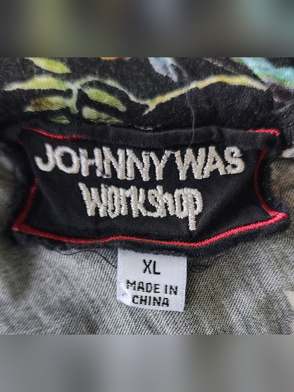 Johnny Was Black Floral Wide-Leg Pull-On Pants - Picture 11 of 11